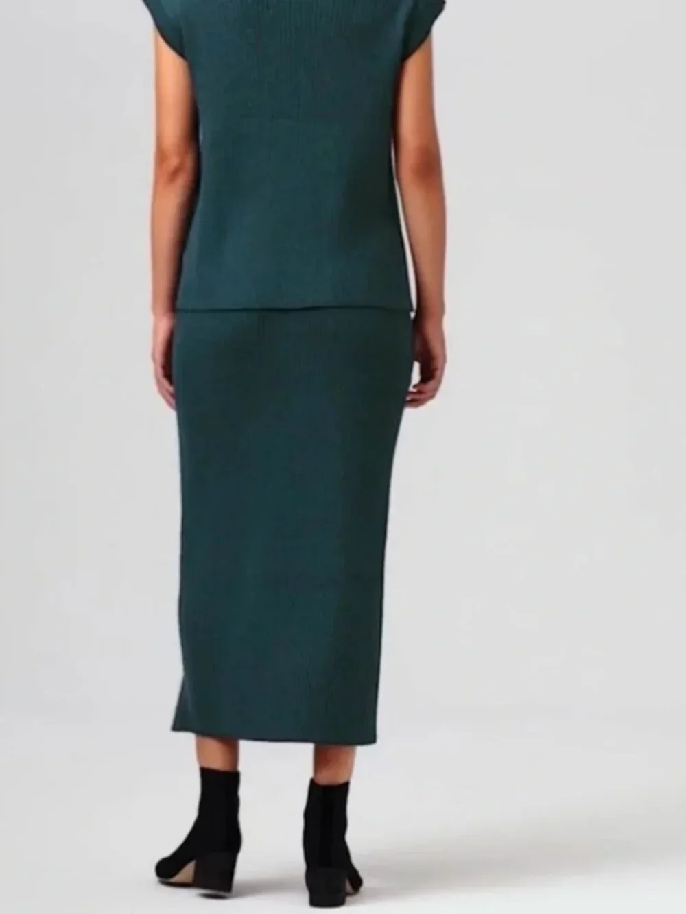Eileen Fisher Merino Wool Midi Skirt - Picture 2 of 6
